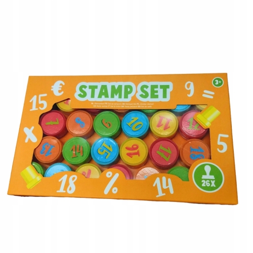 Zestaw stempelków dla dzieci STAMP SET 26szt ziel.