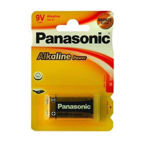 Bateria alkaliczna płaska 6LR61 6F22 9V Panasonic Wysokiej jakości ogniwa