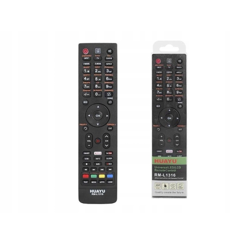 Pilot zamiennik LCD/LED SMART PHILIPS LG SONY TV HUAYU RM-L1316 + BATERIE