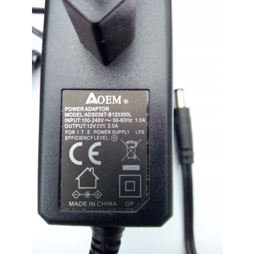 ZASILACZ ZGEMMA H2,H5,H7S,H9,H9.2S 12V 2A 12 V 3A