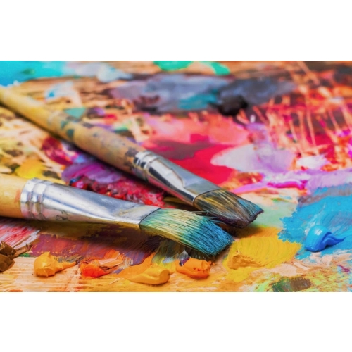 Zestaw farby akrylowe ARTIST 24 sztuk x 59 ml INTENSYWNE KOLORY + 12 pędzli