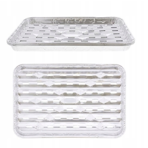 Tacki aluminiowe GRILL piknik 34x23cm zestaw 3 szt