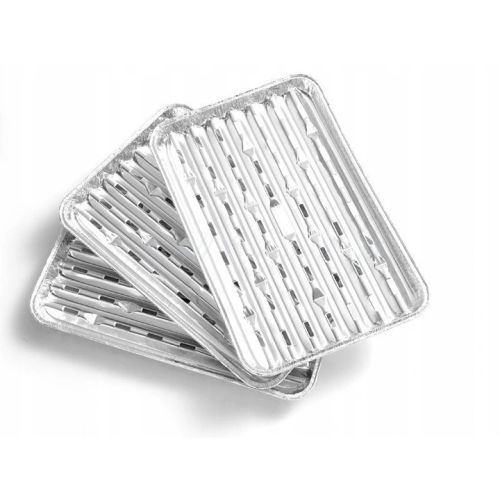 Tacki aluminiowe GRILL piknik 34x23cm zestaw 3 szt