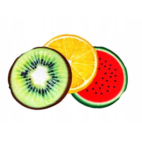 MATA chłodząca psa kota OKRĄGŁA LEGOWISKO ORANGE