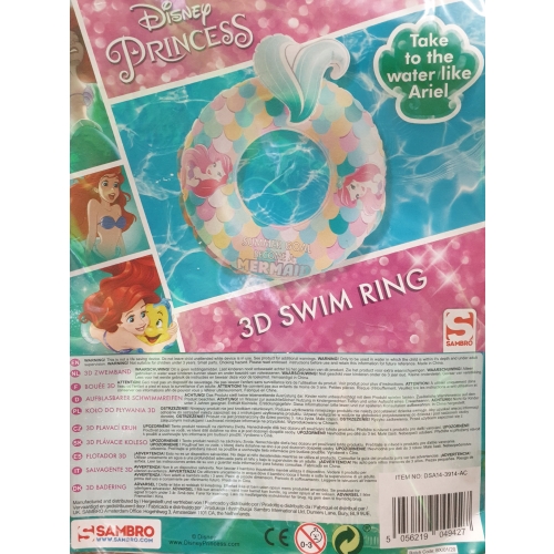 Dmuchane koło ratunkowe PRINCESS ARIEL 3D DISNEY