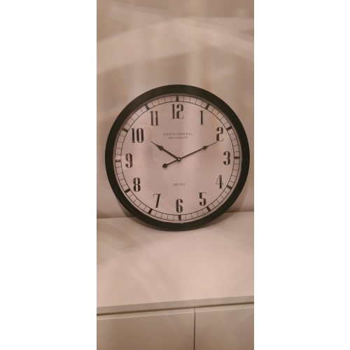 Zegar ścienny wiszący retro VINTAGE czarny XXL