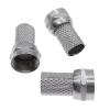 Złącze wtyk F 6,8 mm nakręcane z gumową uszczelką WTY0451