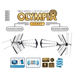 Antena Kierunkowa Opticum OLYMPIA BX1000+ Combo VHF+UHF Filtr LTE