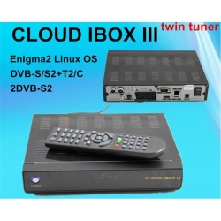 Tuner Cloud iBox III Twin Tuner DVB-S/S2+T2/C Linux Enigma 2 HD