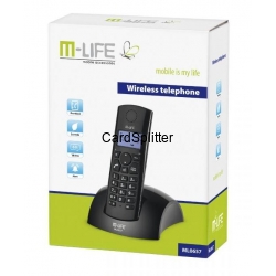 Telefon stacjonarny bezprzewodowy M-LIFE model ML0657