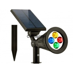 Solarna Lampa Kierunkowa LED SL-6065 Oświetlacz RGB