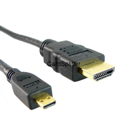 Przyłącze wtyk HDMI na wtyk microHDMI typ D (v 1.4) 1.8m