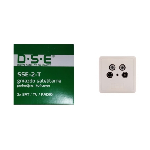 Gniazdo końcowe RTV/2xSAT DSE SSE-2-T