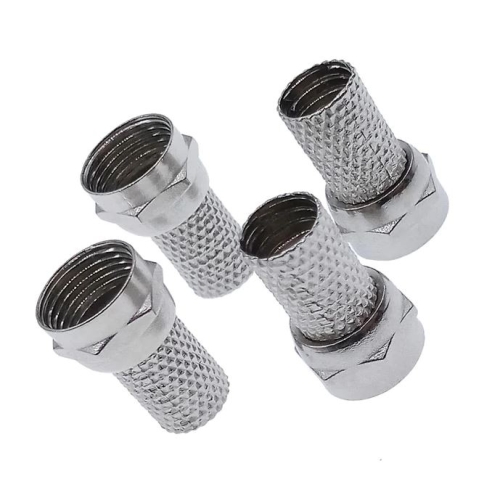 Złącze wtyk F 6,8 mm nakręcane z gumową uszczelką WTY0451
