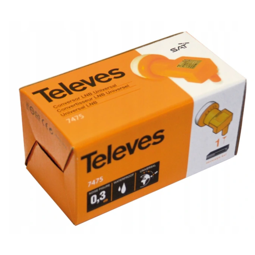 Konwerter satelitarny SINGLE TELEVES 7475 Polsat NC+TNK