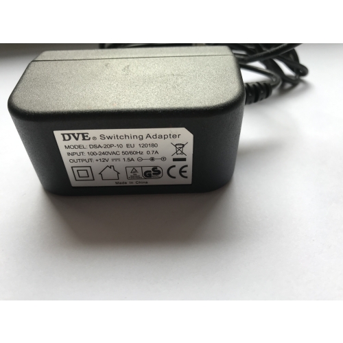 Zasilacz DVE DSA-20P-10 EU 120180 12V-1.5A