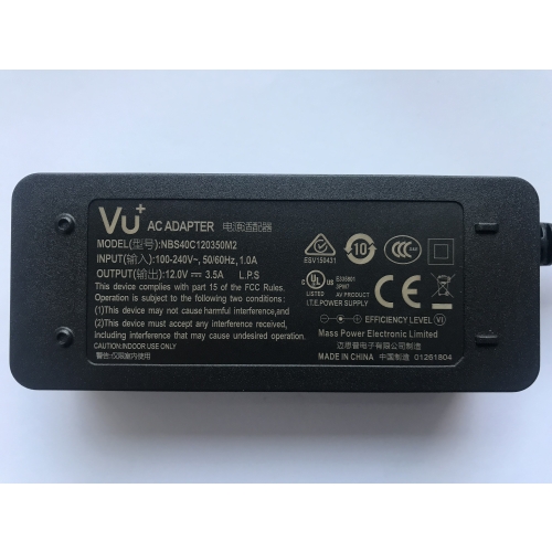 Zasilacz do dekodera VU+ UNO4KSE NBS40C120350M2(12V-3.5A)