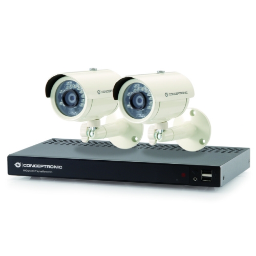 Zestaw kamer C8CHIPSKIT 8CH NVR 2x kamery IP 2Mpx POE