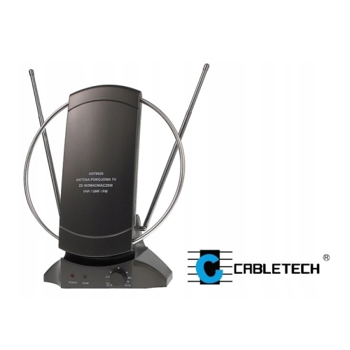 Antena Pokojowa Cabletech ANT0020 TV FM + Wzmacniacz