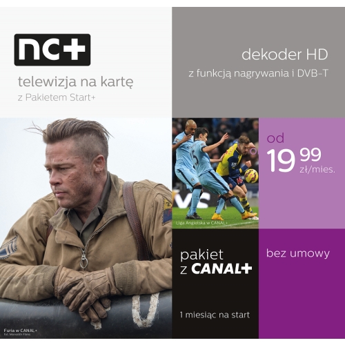 Telewizja NC+MIX 1 miesiąc + dekoder ITI 2849ST 2850ST PVR HD