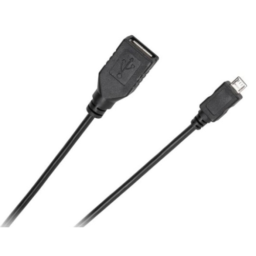 Kabel USB - micro USB gniazdo-wtyk 0.2m Standard (KPO3966-0.2)