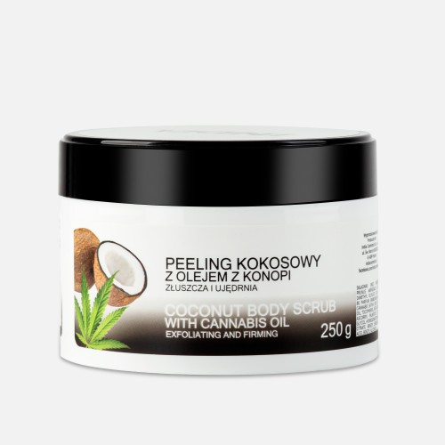 Peeling kokosowy z olejem konopnym 250g